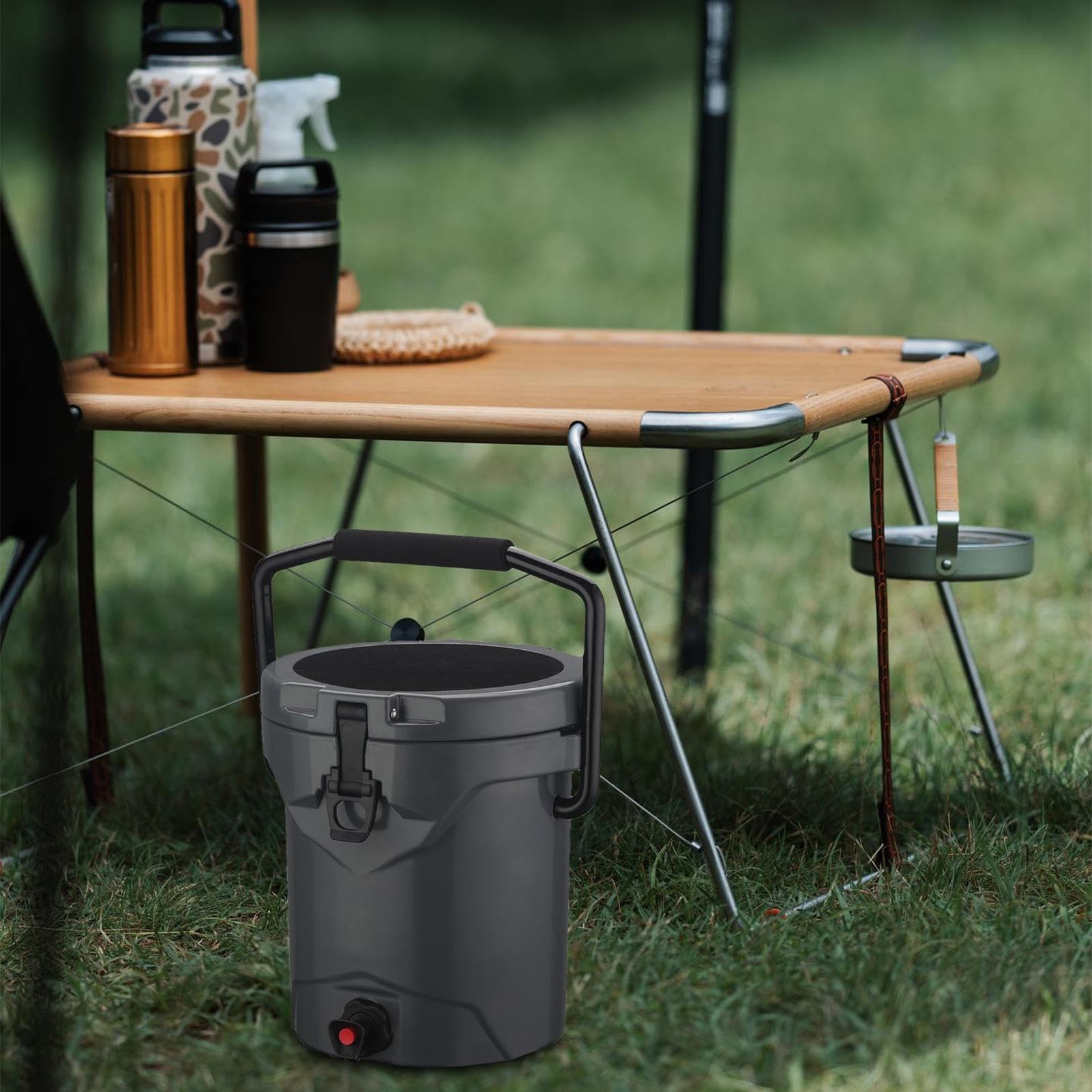 Frigo Portatile per Auto Portabevande Isolato | Dispenser per Bevande Calde per Campeggiatori Escursionisti Spiaggia Picnic Eventi Sportivi Pesca Viaggi Stradali Feste in