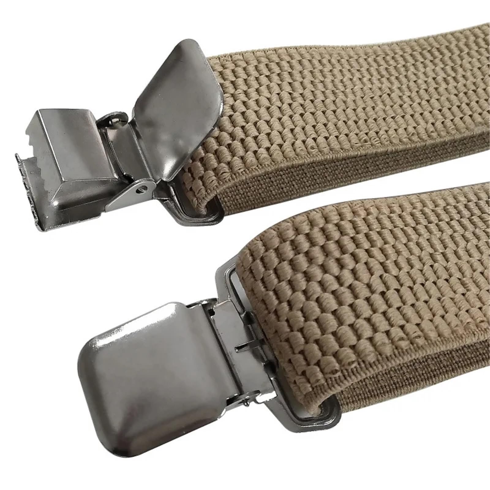 Tirantes Hombre Tirantes for Hombre, Clips de Metal Fuertes a la Moda, Tirantes Resistentes de 4 Cm de Ancho, Forma Ajustable y elástica, Regalos Familiares(Gray)