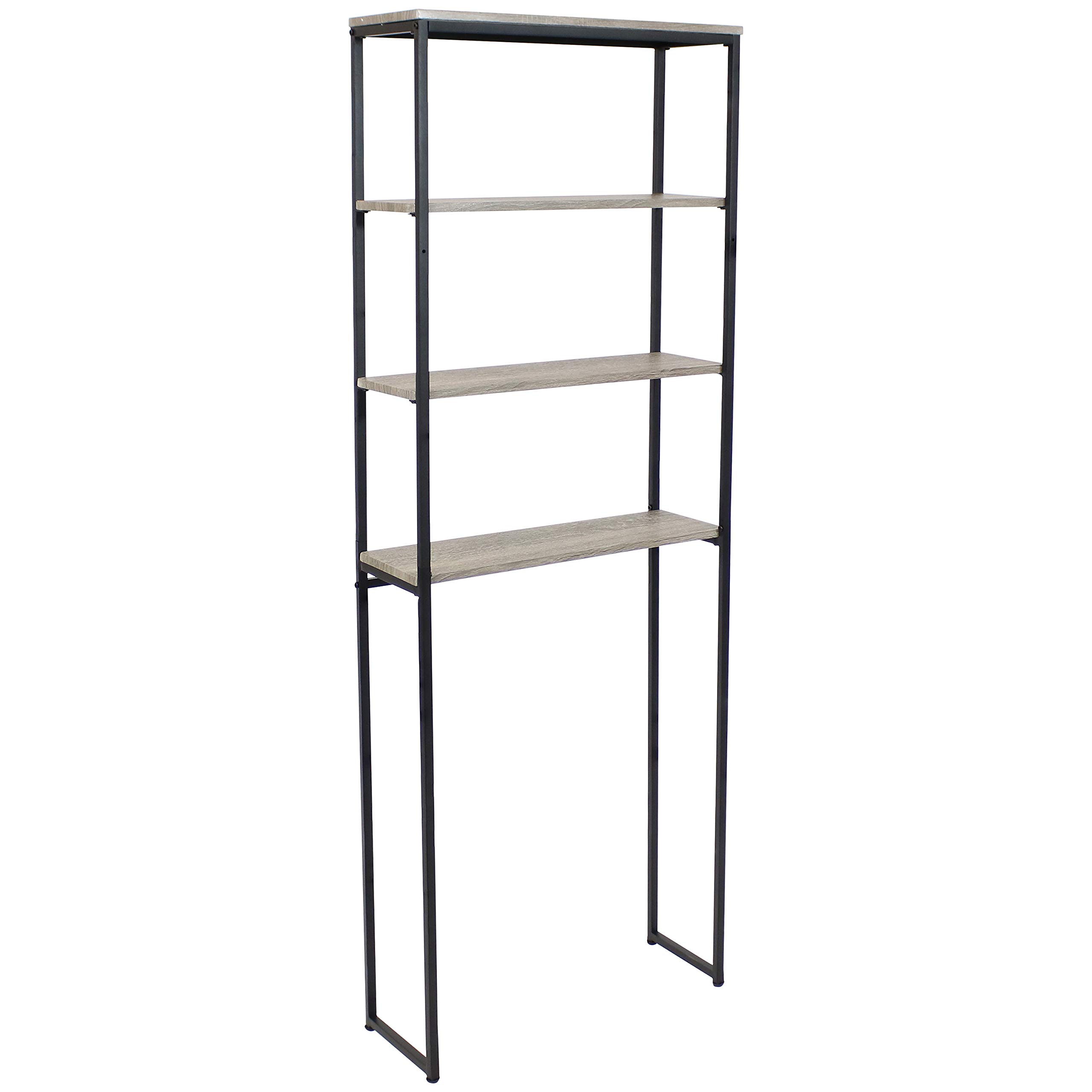 Buy Sunnydaze 4Tier Over The Toilet Storage Shelf Industrial Style