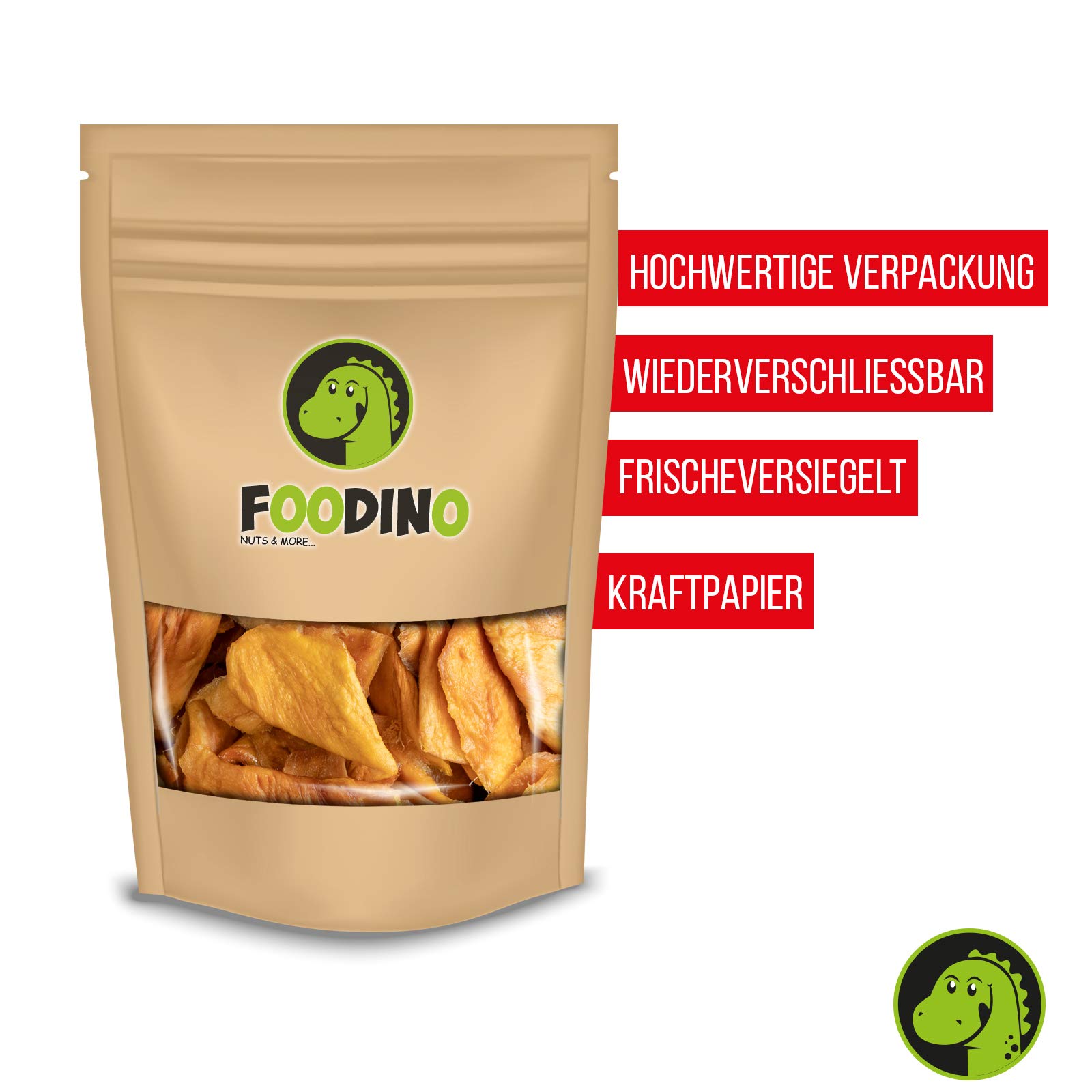 FOODINO 2,5kg Mango getrocknet naturbelassen ungeschwefelt