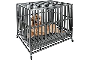 Homey Pet 37 Inch Heavy Duty Dog Crate: Ultimate Protection for Your Furry Friend