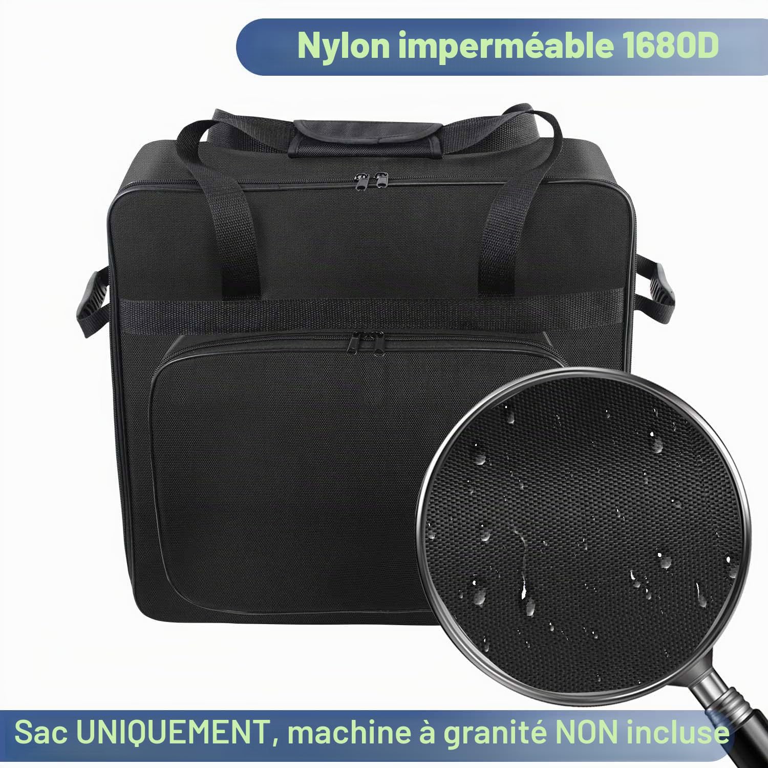 AF-WAN Sac de transport pour machine Ninja SLUSHi FS301EU/FS299/FS301CEU – Boîte portable avec ouverture avant et poche pour accessoires