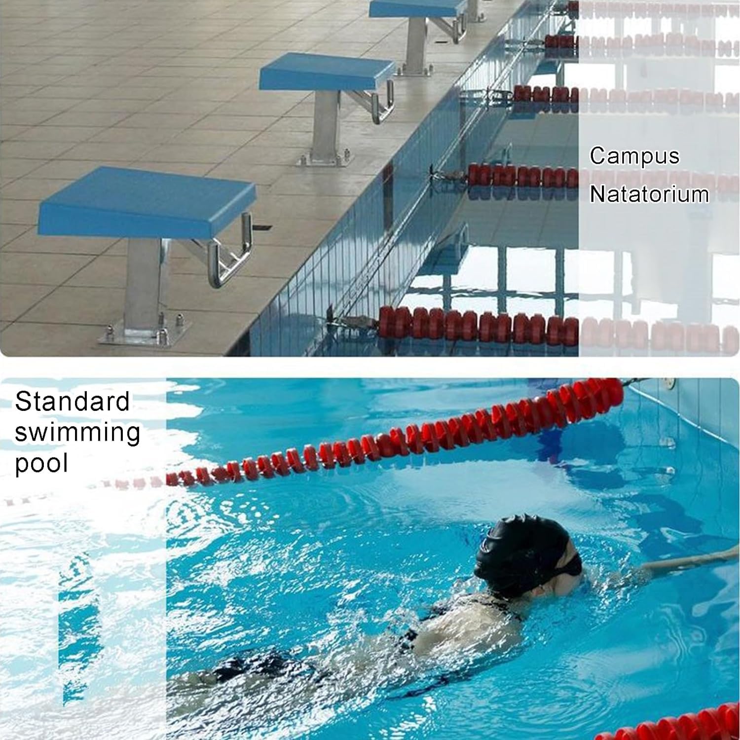 Sprungplattform Schwimmbecken, Rutschfestes Sprungbrett Metallstahlsockel, Startblock Sprungbecken Im Innen- Und AußEnbereich Mit 10° Neigung Und 272 Kg Tragkraft Schwimmsprungplattform