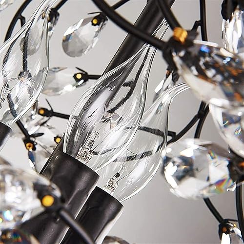 Miniatura 5 de Elegant Adjustable Metal and Glass Pendant Light Fixture - Retro Industrial Chandelier for Kitchen, Dining Room, and Bar