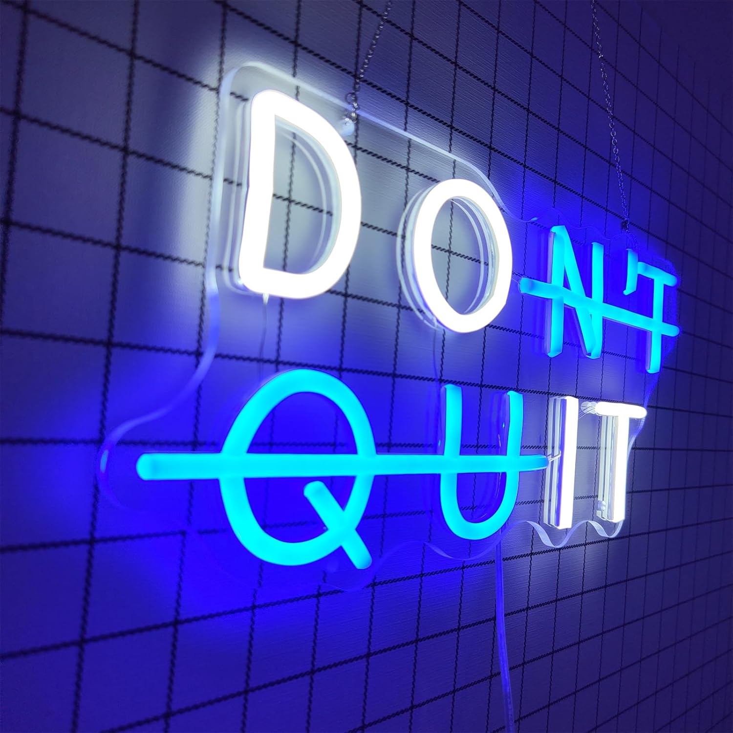 Don't Quit, Do It LED Neon Sign, Custom USB Powered Neon Lights with Switch, for Game Room Office Gym Wall Hanging Luminous Decoration,19.7x9.8inch/50x25cm