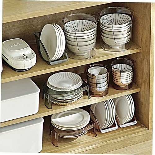 Miniatura 7 de Cabilock Soporte para platos y tapas, soporte de escritorio, soporte para tapa de gabinete, estante de almacenamiento, organizador de sartenes,