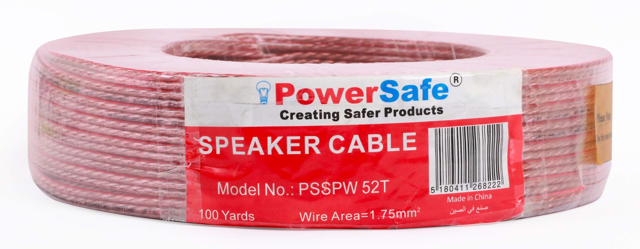 speaker cable, transparent, 100 yards, size 1.75mm