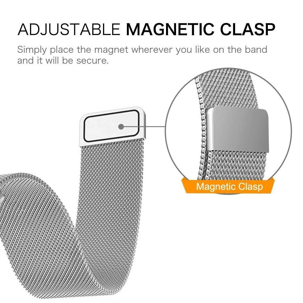 Bracelet de Montre 18mm 20mm 22mm Universel milanes Boucle Bracelet Bracelets Montre Intelligente Bracelet en métal Bracelet de Montre en Acier Inoxydable Hommes et Femmes Montres Bracelet