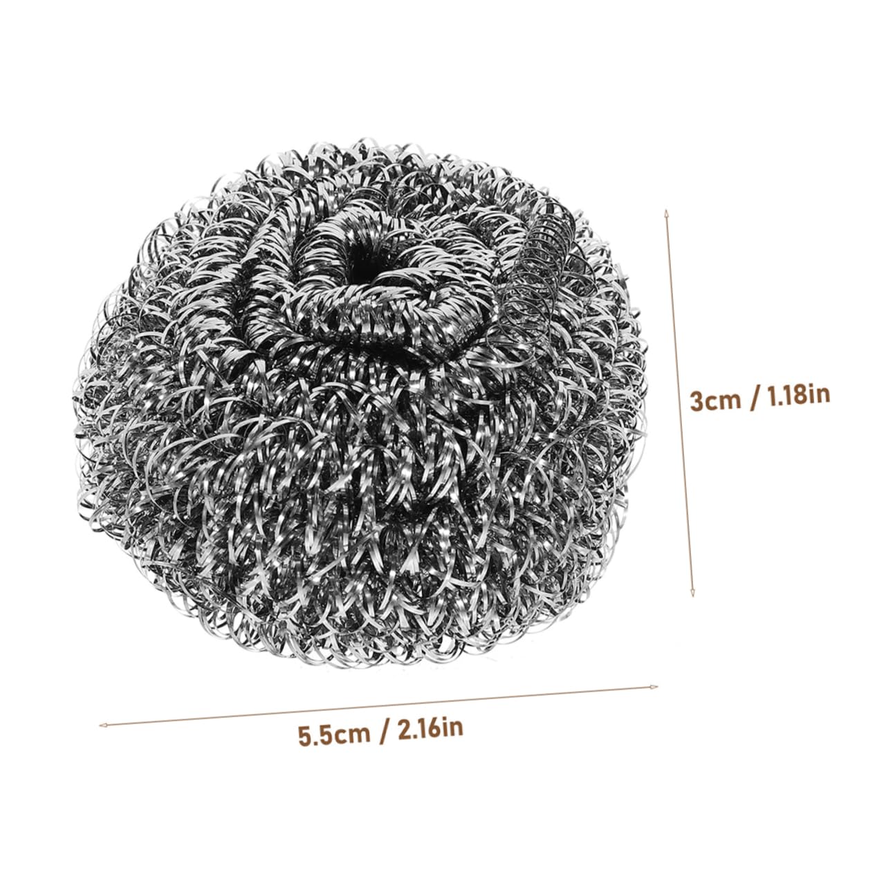 HAPINARY 12-Piece Steel Wire Ball Scrubbers Dish Cleaning Brush for Kitchen Pots Pans and Oven Versatile Scrubbers for Dishes Cookware and Grills