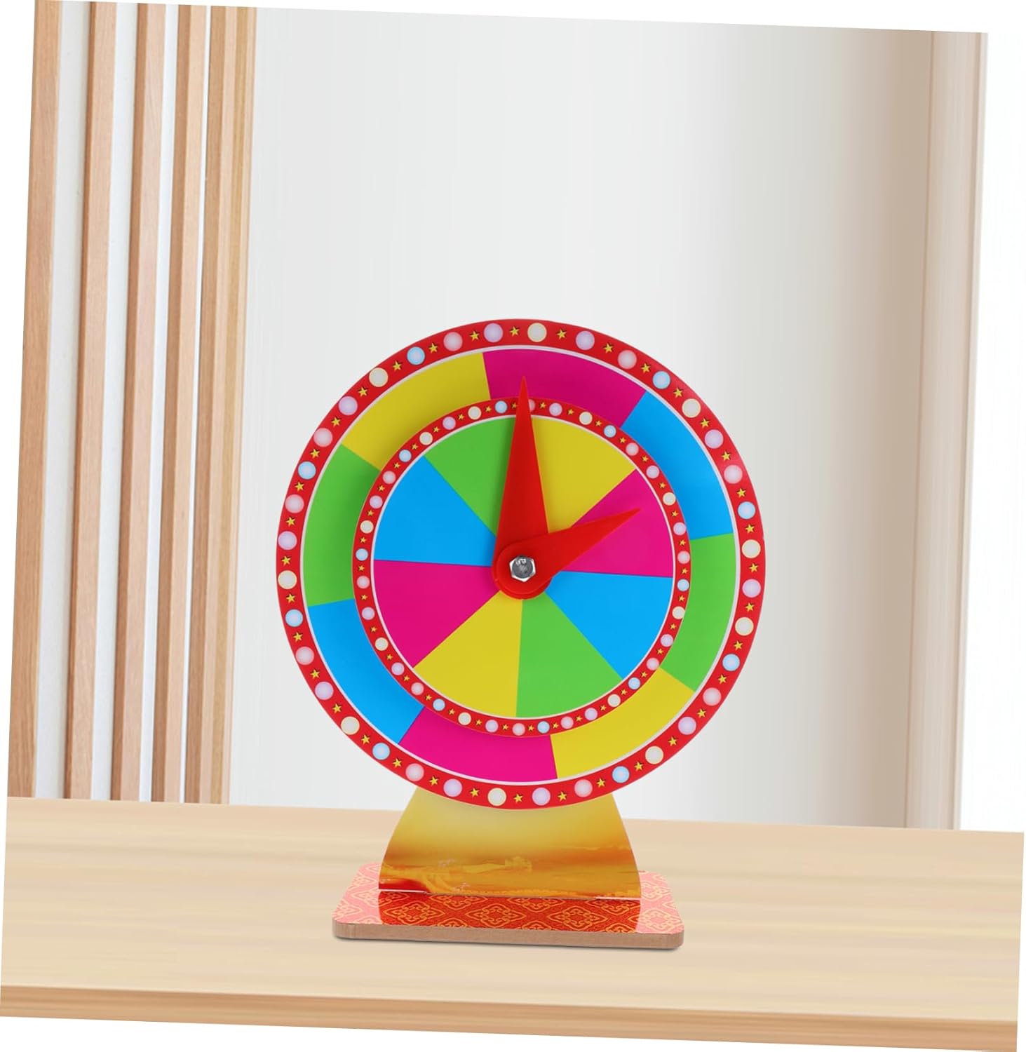 VICASKY Desktop Prize Turntable Dual Rotating Wheel for Raffles Games and Events Versatile Carnival Luck Draw Tool for Parties Classrooms and Trade Shows