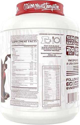 Vista 9 de VMI Sports ProtoLyte Proteína aislada de suero en polvo Proteína de suero baja en calorías en polvo para perder peso Proteína en polvo