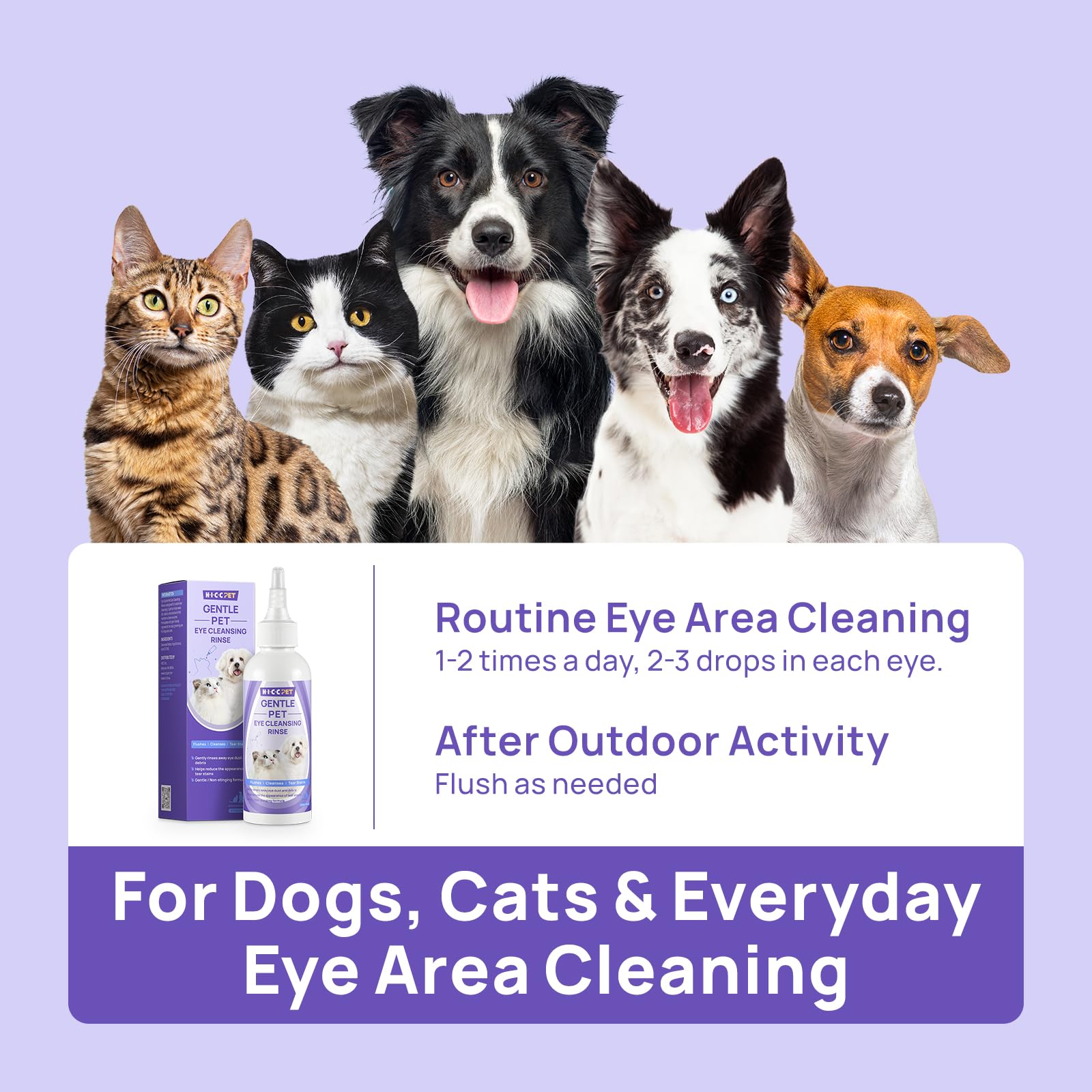 HICC PET Eye Area Cleansing Liquid for Dogs & Cats — Amazon image 7