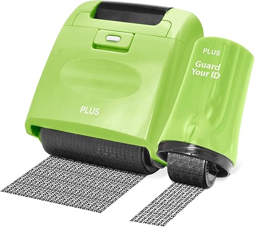 Kits de sellos de seguridad de rodillo ancho para prevención de robo de identidad (verde)