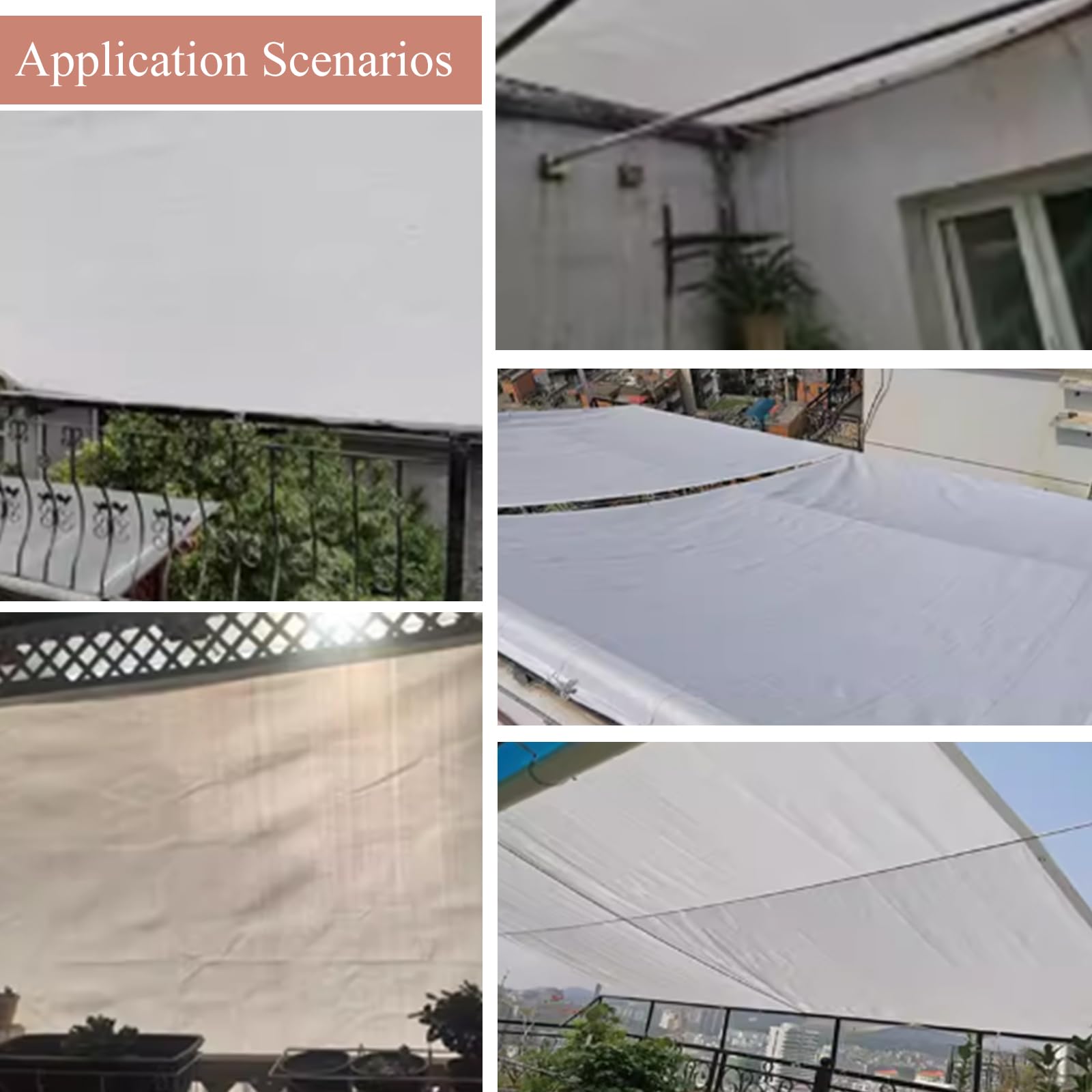 Filet d‘ombrage pour Jardin 4mx3m Filet Anti-UV Tissu D'ombrage Protection Solaire 75% UV Perméable à l'eau et Respirant pour Serre Jardin Patio Lawn-Blanc