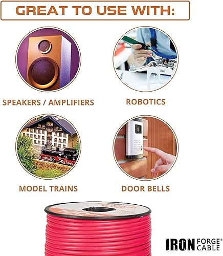 Vista 23 de Alambre primario de calibre 12, paquete surtido de 10 rollos, 100 pies de alambre de aluminio recubierto de cobre por rollo