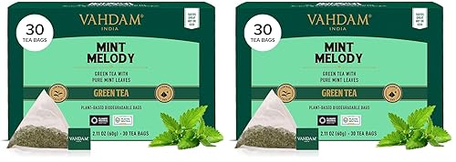 Miniatura 19 de VAHDAM, Bolsas de té de hierbas de flores de hibisco (15 unidades) sin cafeína, sin OGM, sin gluten, té de hibisco Tisana de sabor floral