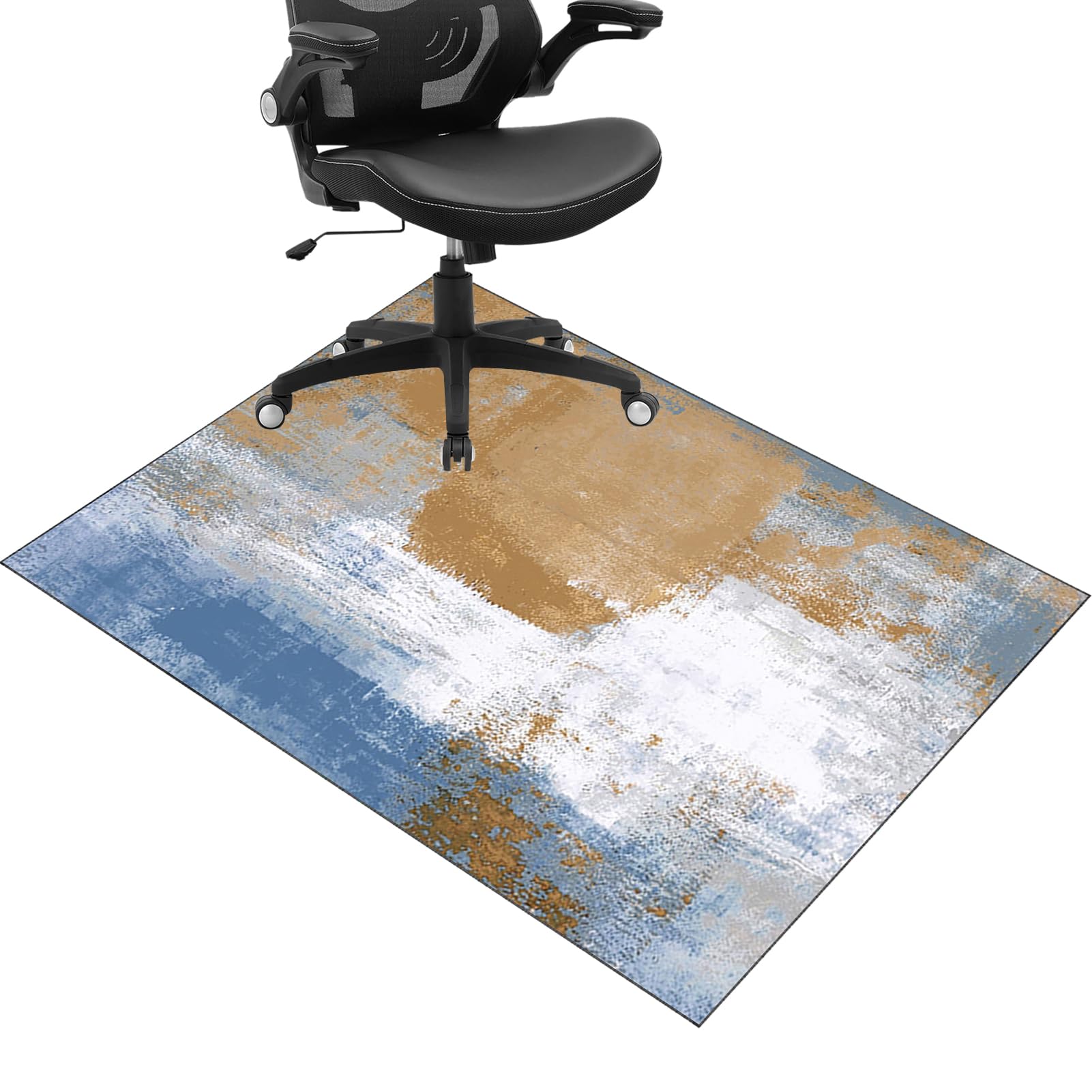 Office Chair Mat for Carpeted Floor, Computer Gaming Chair Mat, Heavy Duty Carpet Protector Chair Mat for Easy Glide, Carpet Chair Mats, Hardwood Floor Protector Mat for Home and Office 100 x 120 cm — image 1