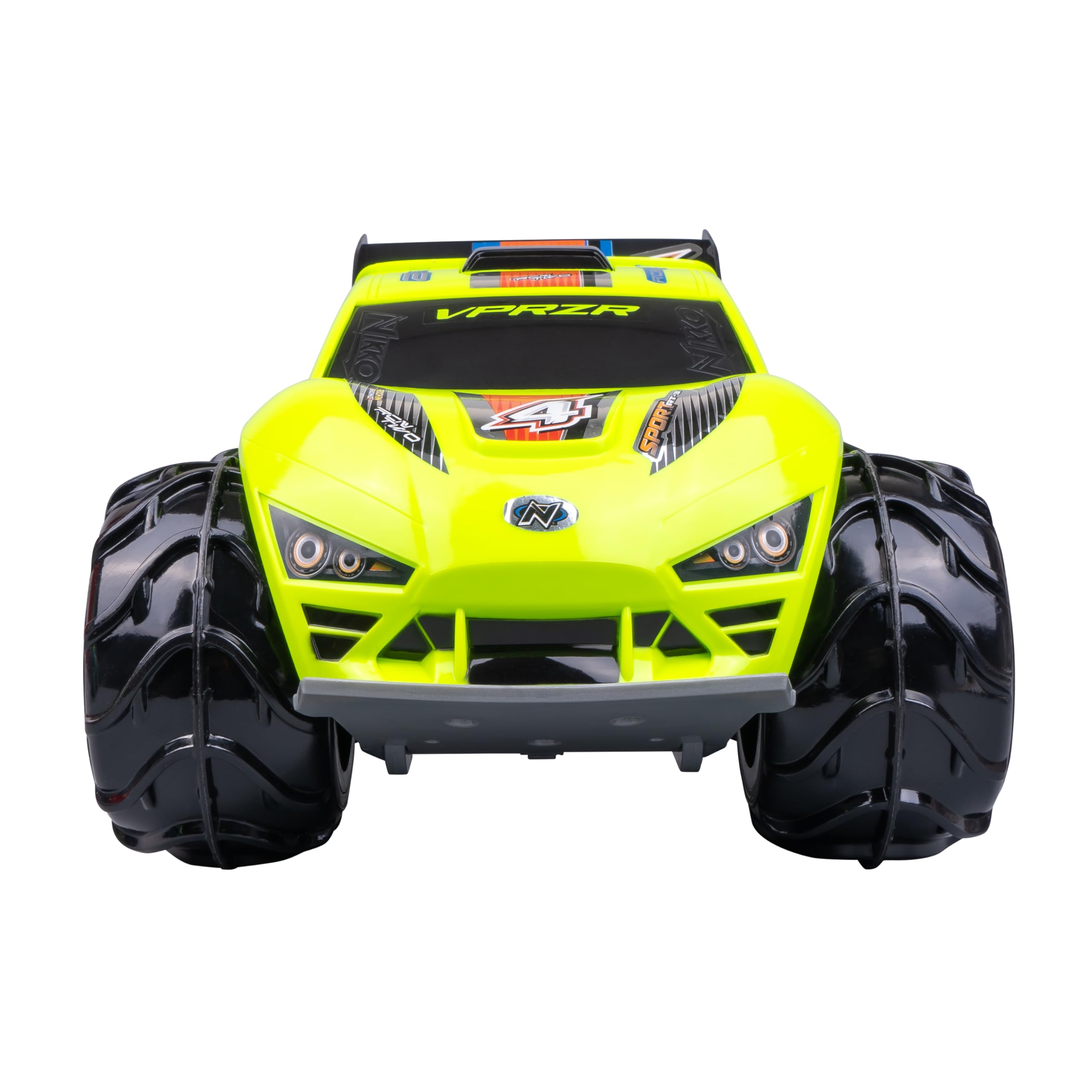 Nikko RC Auto VaporizR 4 1:12 - Amphibie Offroad, 2,4 GHz Fernbedienung, LED, wiederaufladbarer Akku, Erde/Wasser/Schnee, 9 km/h, sofort einsatzbereit - ab 6 Jahren