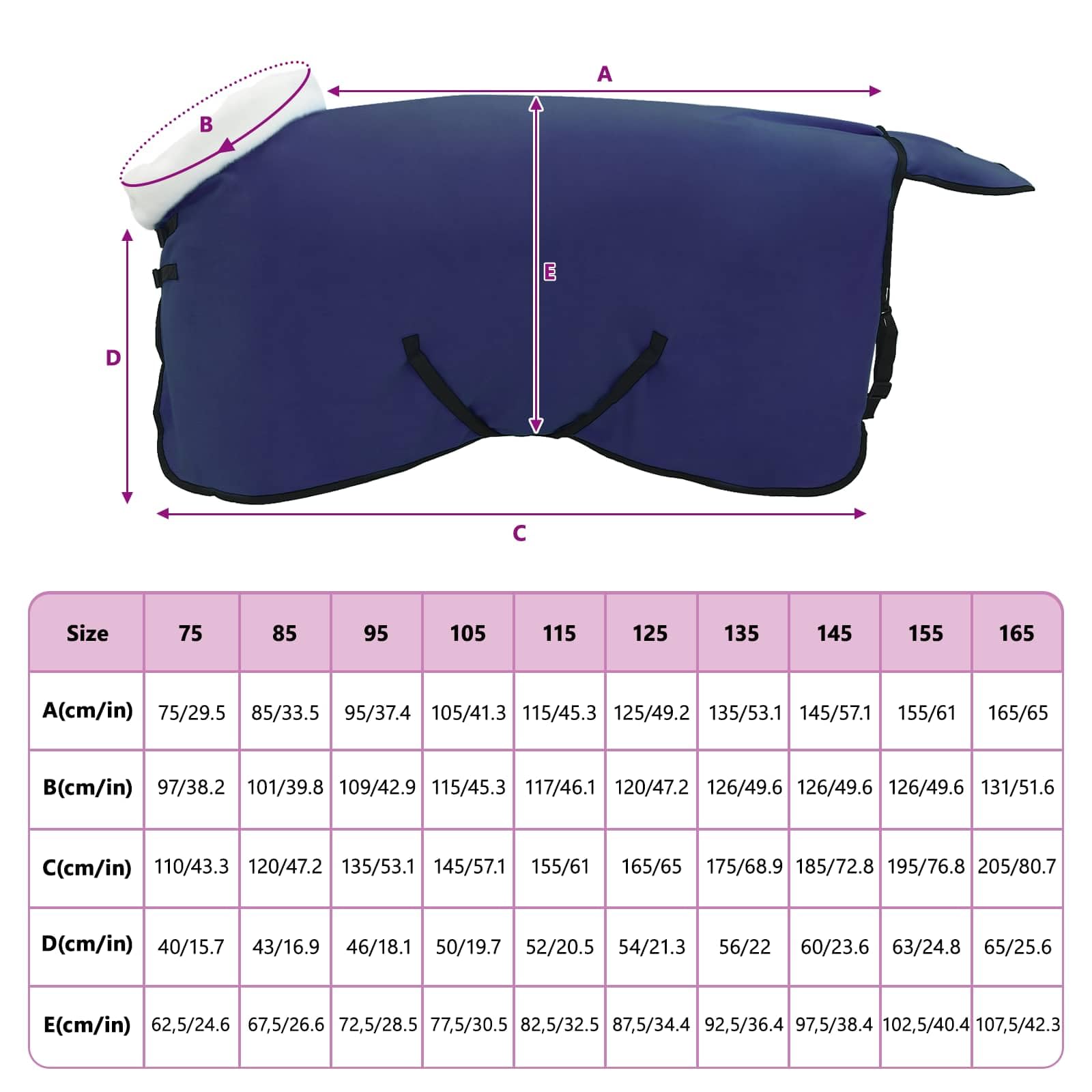 Manta para caballos Aqua de forro polar con hebillas ajustables, resistente al viento, transpirable y cálida para exteriores, pasto, protección de establo
