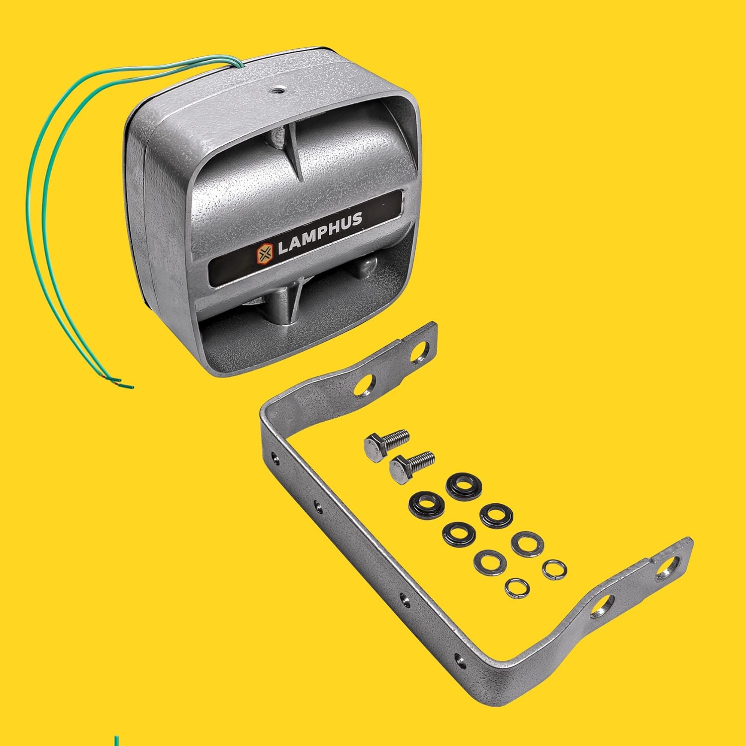 SoundAlert 100 W Compact Siren Speaker [120-130 dB] [IP66 Waterproof] [Universally Compatible] Air Horn Speaker for Emergency Police Fire Vehicles