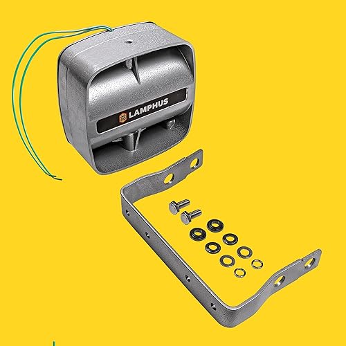 Miniatura 8 de SoundAlert - Altavoz compacto de sirena de 100 W [120-130 dB] [IP66 resistente al agua] [universalmente compatible] Altavoz de bocina de aire para