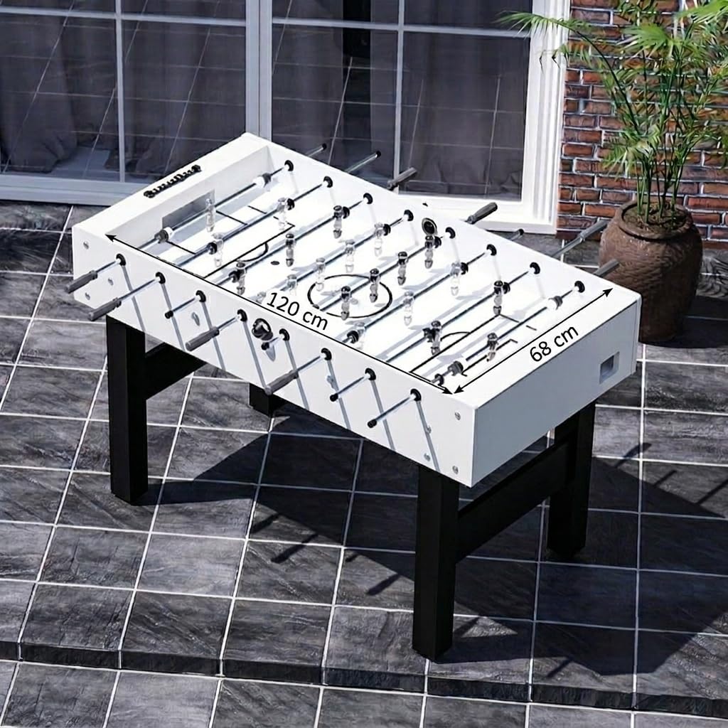 Kickertisch Outdoor Stadium Pro, Outdoor Fußballtisch wasserfest in Turniergröße, Outdoor Kicker Profi für draußen und drinnen 138,2 x 72,1 x 88 cm