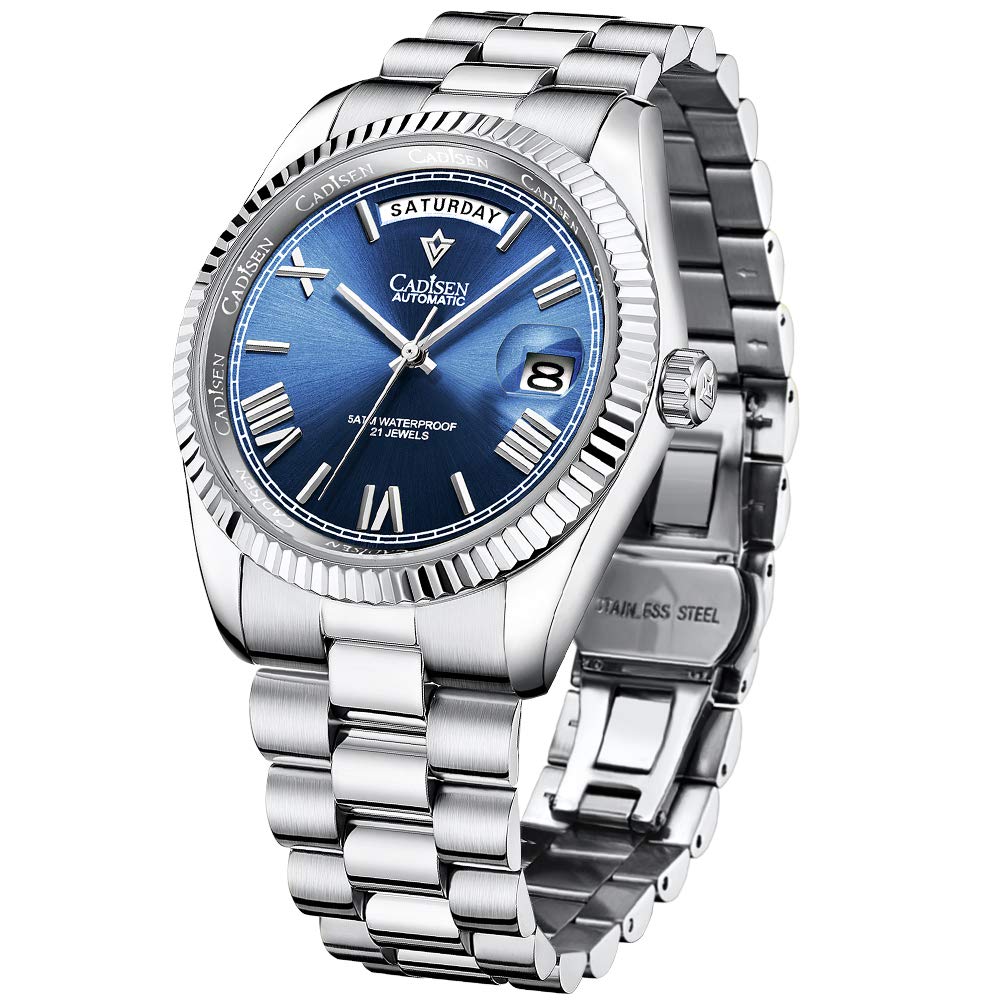 Cadisen Day Date Homage Automatic Mechanical Watches Miyota 8285