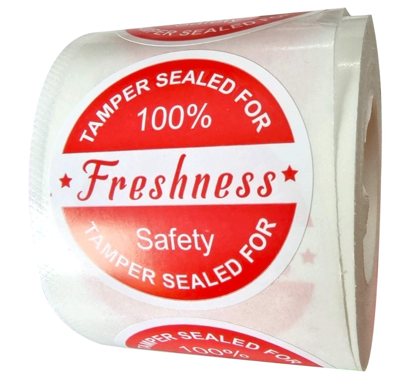 Buy 2" Red Food Delivery Tamper Evident Stickers Sealed for Freshness