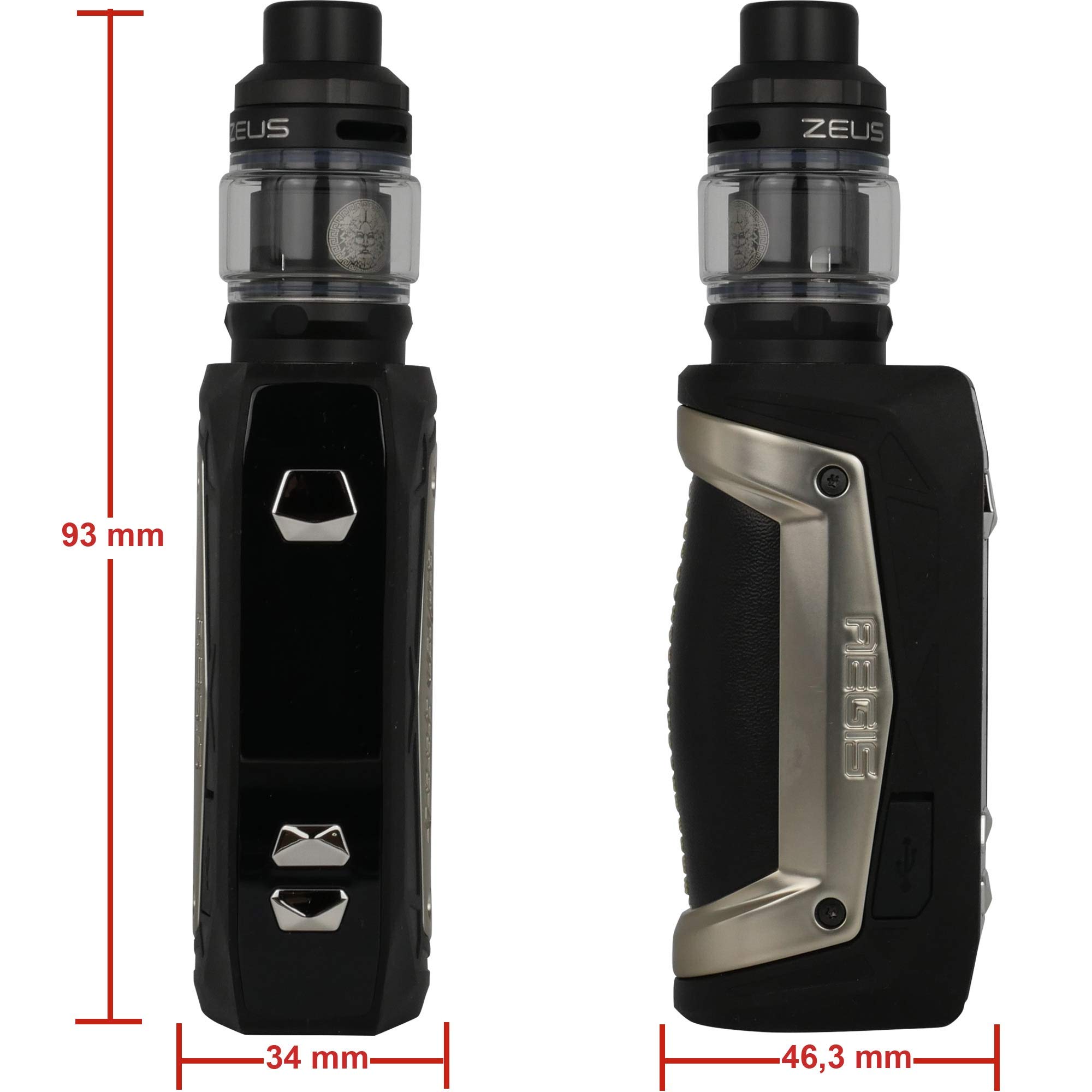 GeekVape Aegis Max Kit 100 W with Z Sub Ohm Tank 5 ml, Riccardo  E-Cigarette, Red Phoenix: Amazon.de: Electronics & Photo