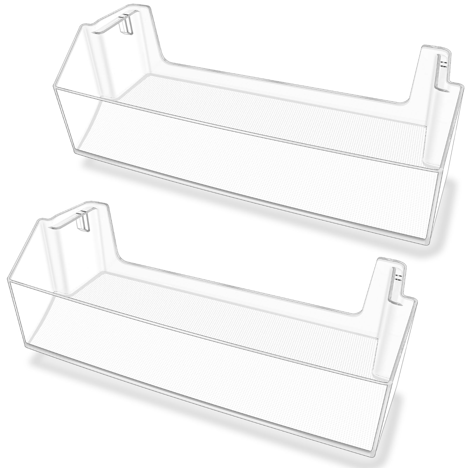 2 Ripiani Per Frigorifero W11239961 + 2 Organizer Lattine – Ricambio Per Whirlpool WRS311SDH, WRS321SDH, WRS325SDH