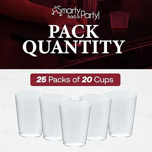 Miniatura 8 de Vasos de plástico transparente desechables para fiestas, 500 tazas, vasos de plástico duro de 10 onzas, vasos de boxeo para fiestas a granel, vasos