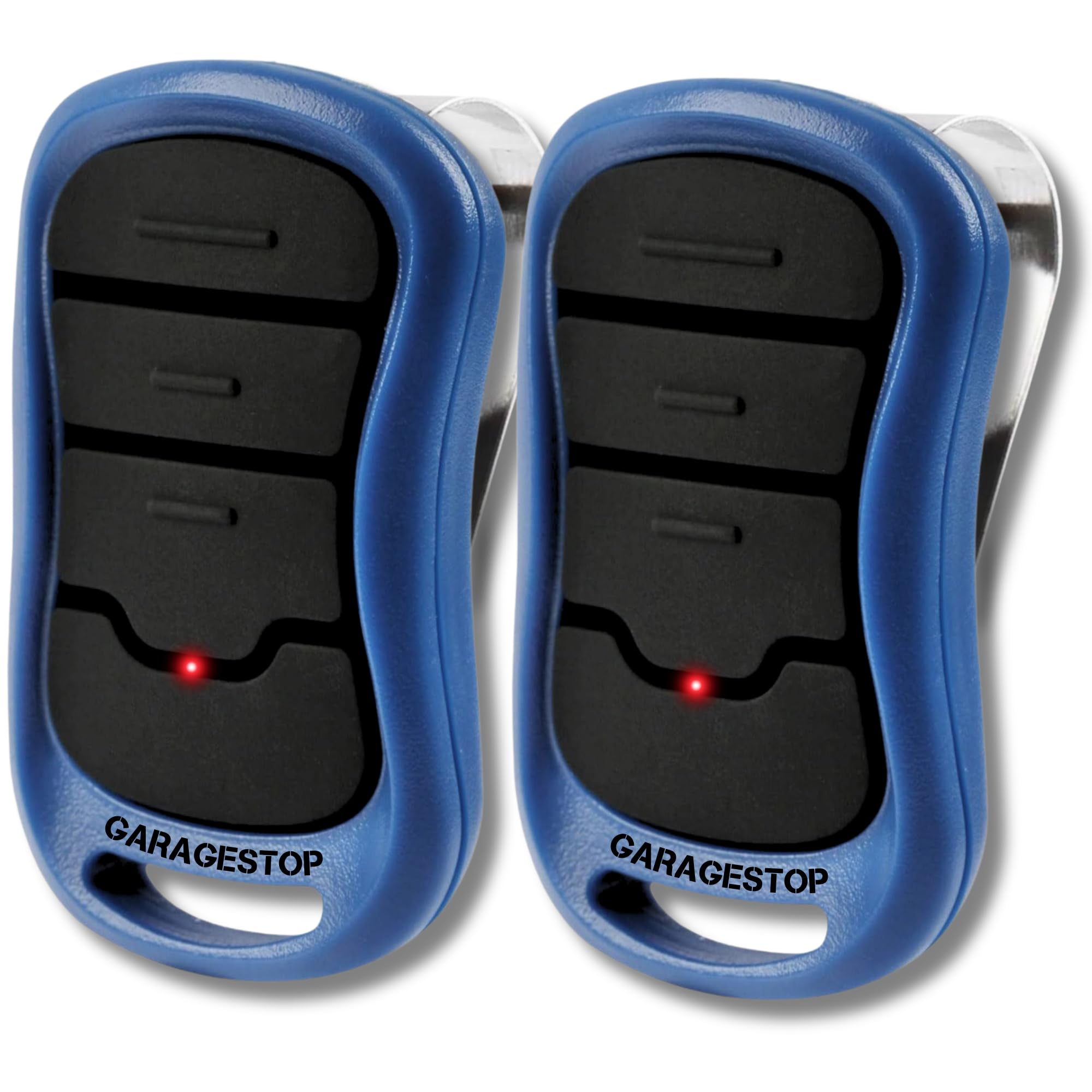 2X for Genie Intellicode Garage Door Remote, G3T-BX (37218R) 3-Button Genie Garage Door Opener Remote Replacement, Auto-Seek Dual Frequency, Blue