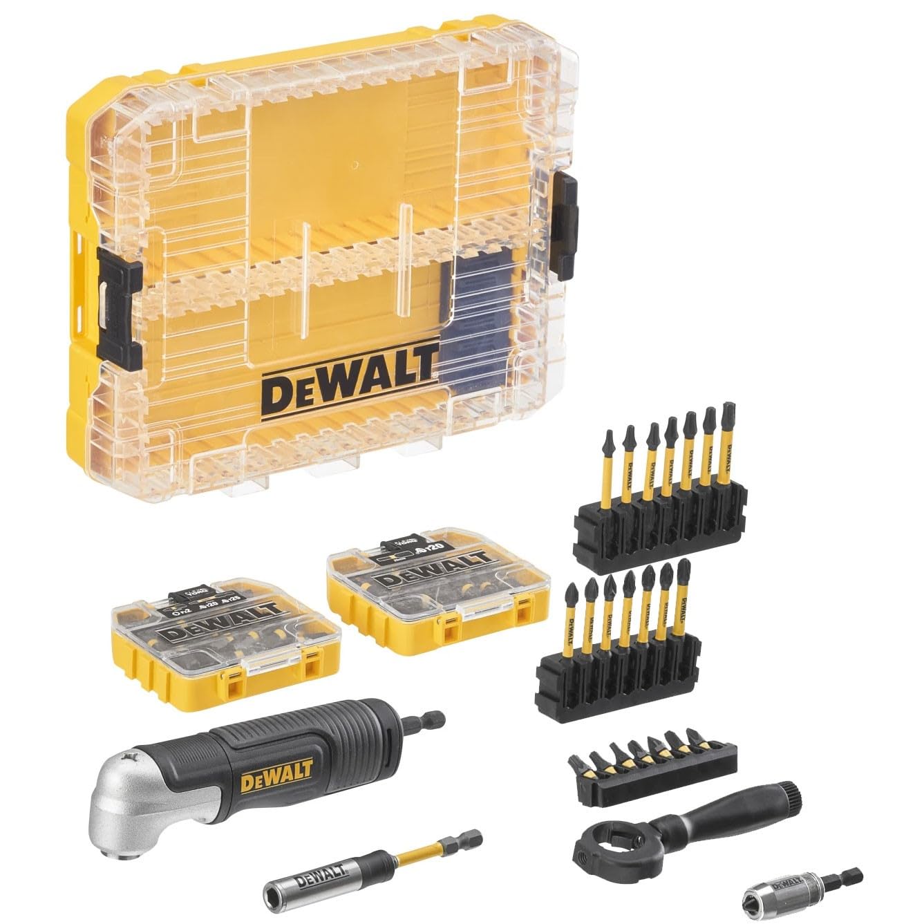 Dewalt Silver Dt70775-Qz Dt70775-Qz-Toughcase Mediano De 80 Piezas Para Atornillar Con Acoplamiento Angula,
