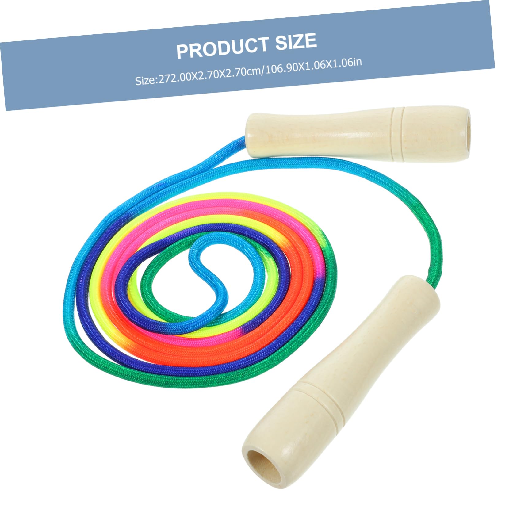 Toyvian Cuerda de Salto de Madera Saltar la Cuerda Saltar Cuerdas para Hacer Ejercicio Banda elástica Bandas elásticas Cuerda para Saltar Resistente al Desgaste Cuerda de Salto para