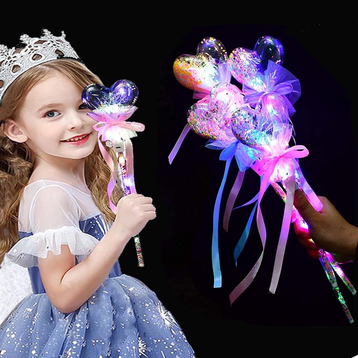 INAAYA Light Sticks Toy for Kids/Light Up Stick/Flashing Magic Wand Stick Glowing Stick for Party Decor for Kids Multicolor Set of 2 (B0CZ3Z1FBY) Amazon Price History, Amazon Price Tracker