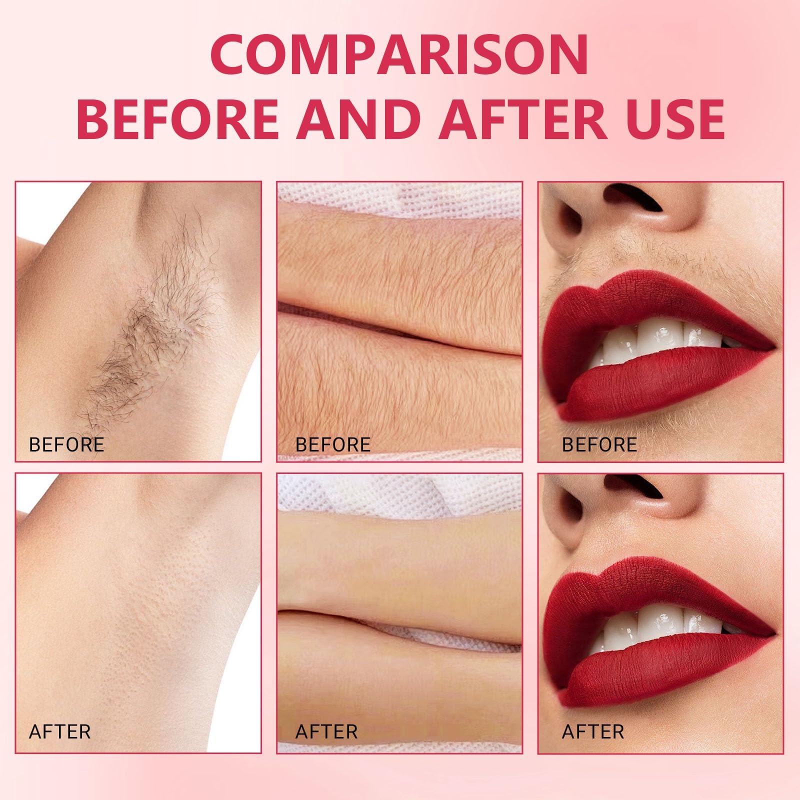 Crema Depilatoria Facial Mujer 50g Crema Depilatoria del Labio Superior Depilación Suave Sin Irritación Adecuado para Labio Superior, Mejillas, Mentón y Manos — view 5