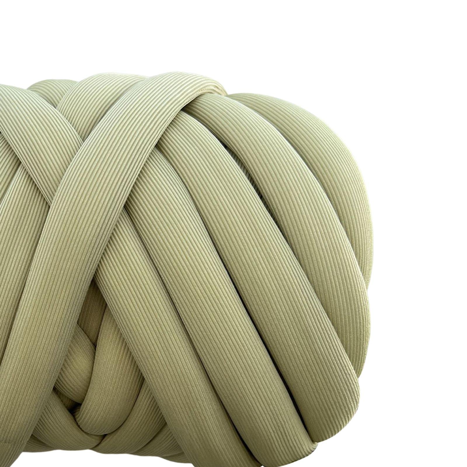 F Fityle Chunky Garn Chunky Garn Roving Häkeln, Sperrige Armstricken, Grob Gestrickte Kuscheldecke, Roving Garn zum Handstricken Häkeln für Haustier Bett Sofa Bag, Olive