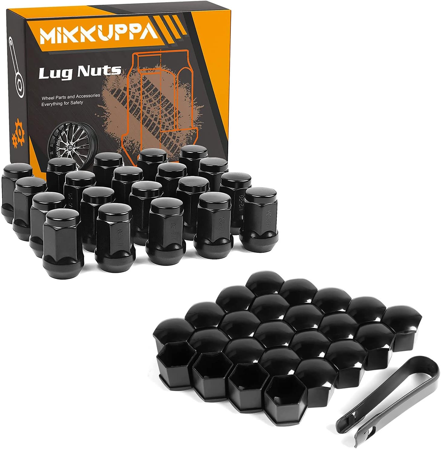 Wheel Nuts Sourcing Map 20pcs Gray - 71NwWK2stsL. AC SL1500