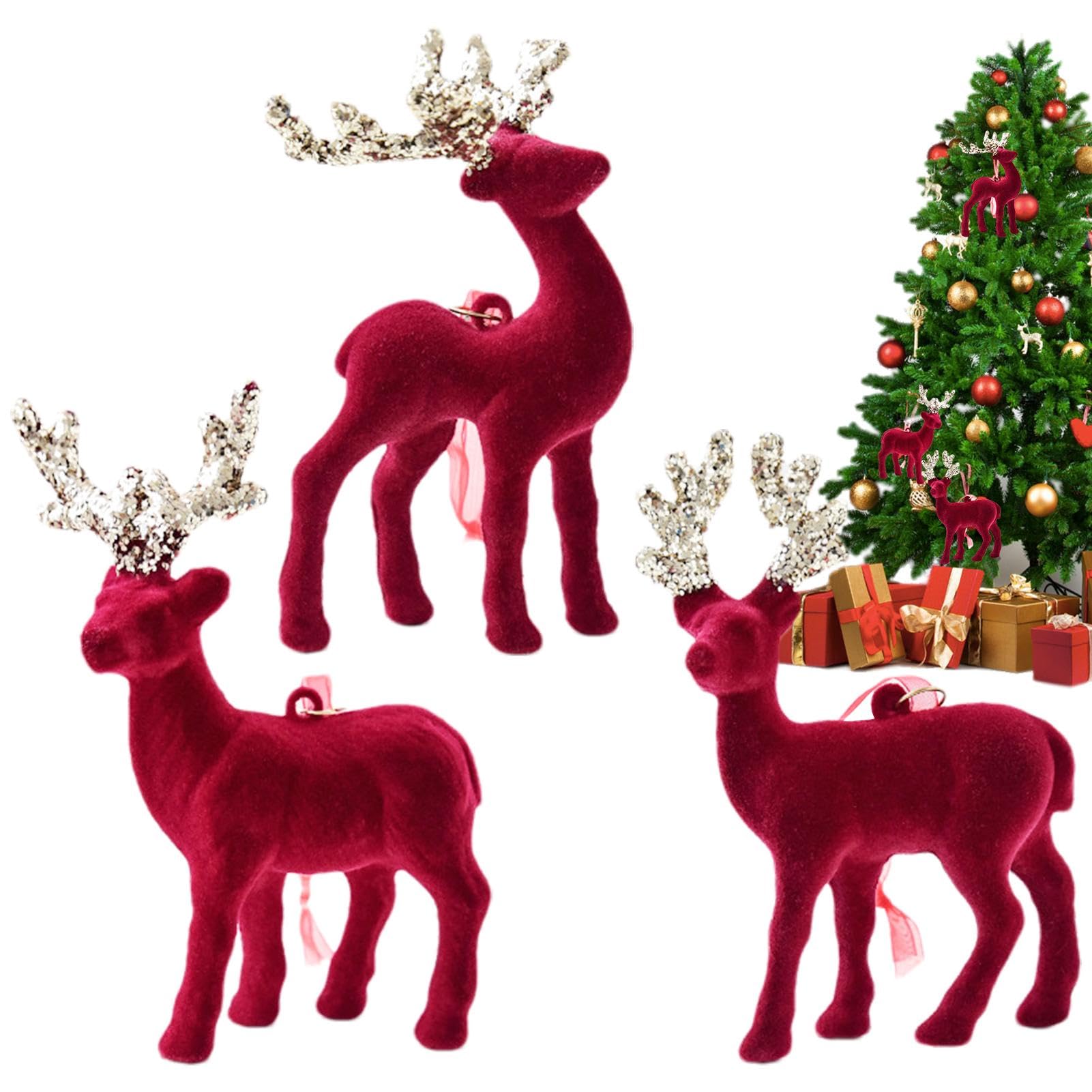 Esfera De Plastico Para Árbol De Navidad 90 Pzas De 3 Ctms Color Rojo/pla