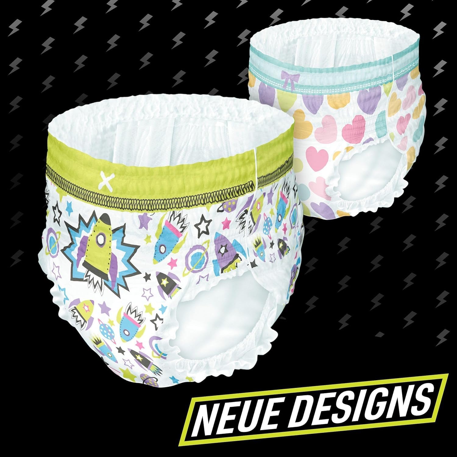 Ninjamas Pyjama Pants Raumschiff, 9 absorbierende Nachthöschen, 8 Jahre, 27kg-43kg, Auslaufschutz für die ganze Nacht