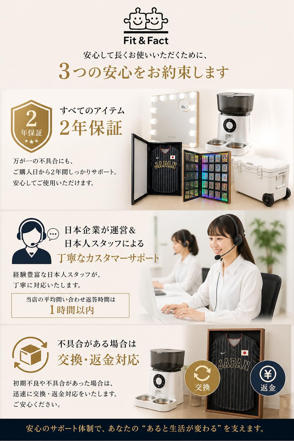 Amazon.co.jp: Fit&Fact ユニフォーム額縁 壁美人セット 賃貸OK 壁を