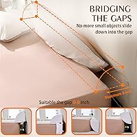 Vista 2 de Almohada de cuña de cama para cabecero, colchón de cama, relleno de huecos, espuma viscoelástica, para cerrar el espacio entre la pared del cabecero