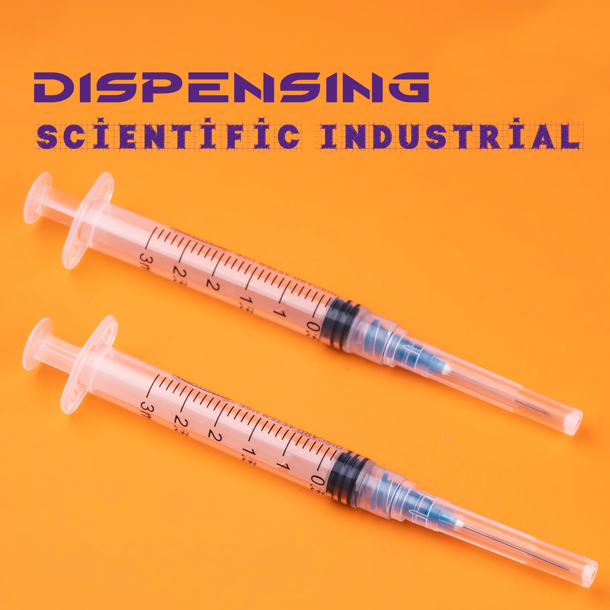 3ml Syringes with 23G 1 Inch Needles Luer Lock Disposable Syringe for Liquids, Individually Wrapped, Pack of 50 — Amazon image 9