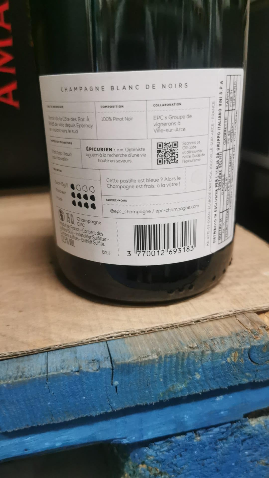 EPC Champagne Blanc de Noirs Brut - Spumante Bianco, 750 ml
