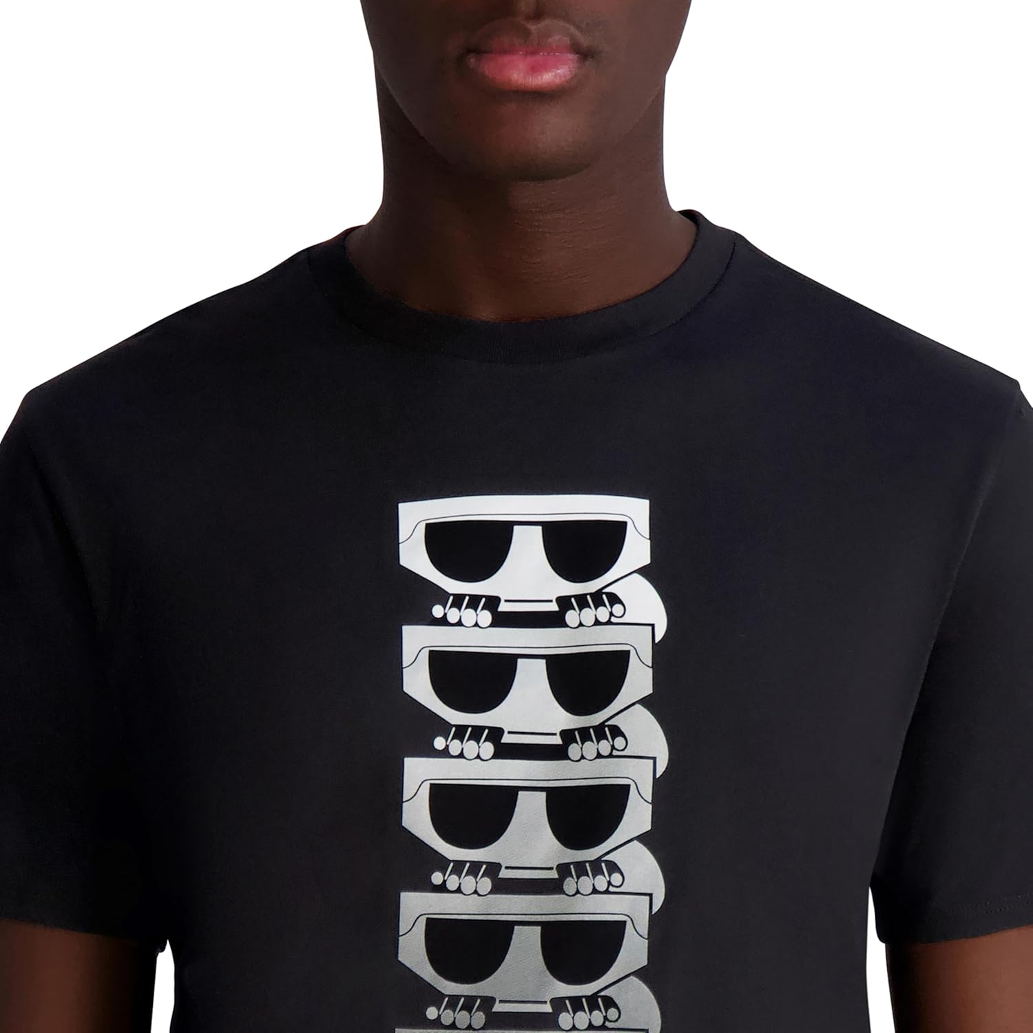 Karl Lagerfeld Mens Short Sleeve Crewneck Karl Sunglasses Graphic Design T-Shirt - Image 5