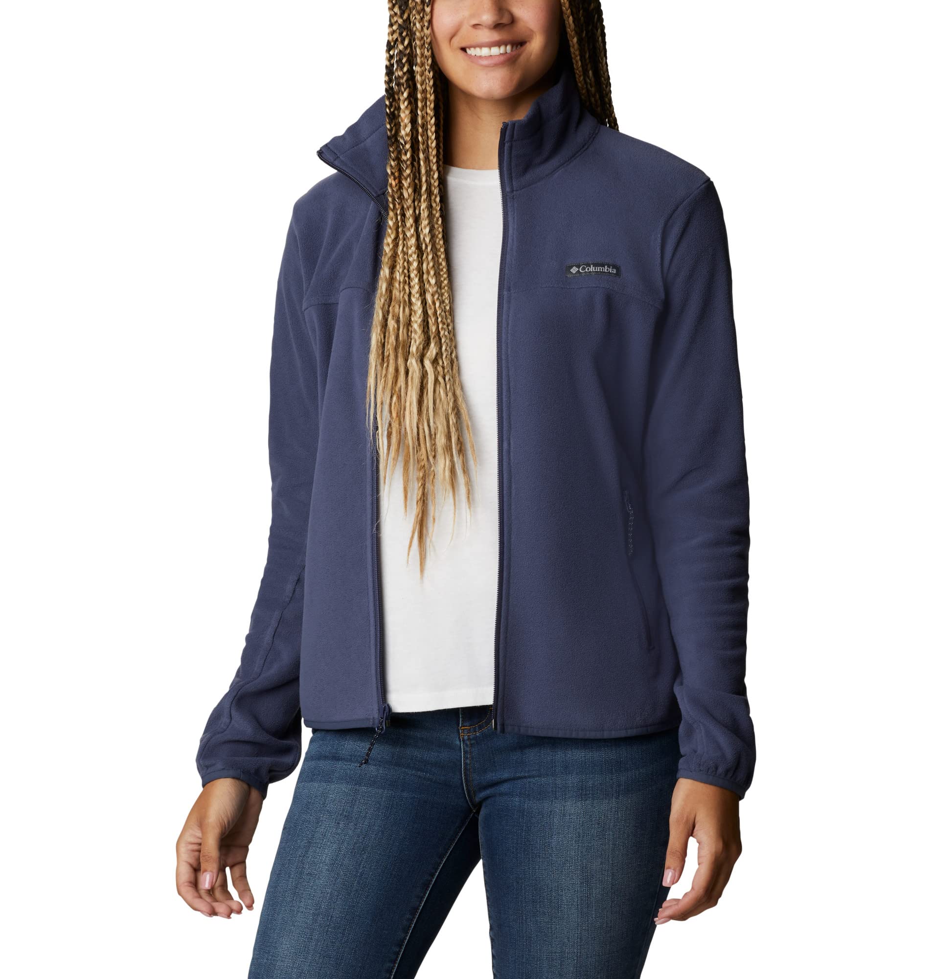 Columbia Women's Ali Peak Full Zip Full Zip Fleece Jacket, Nocturnal, Size XS