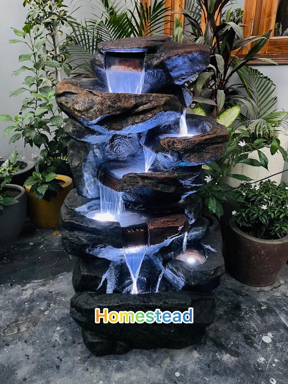 Buy Fiberglass Homestead Decore Solution Water Fountain For Home Decor