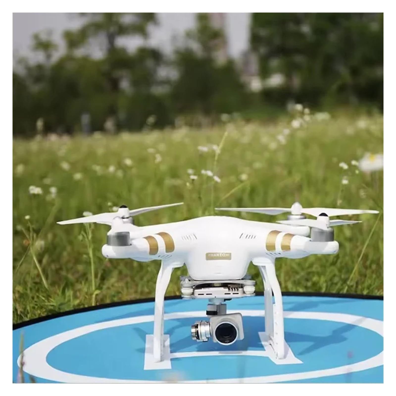 Składana uniwersalna podkładka do dronów 55/75 cm, szybki fold, wodoodporny kask do quadkoptera, do DJI do mini Spark for Phantom FPV, z 3 gwoździami i torbą do przechowywania (55 cm)