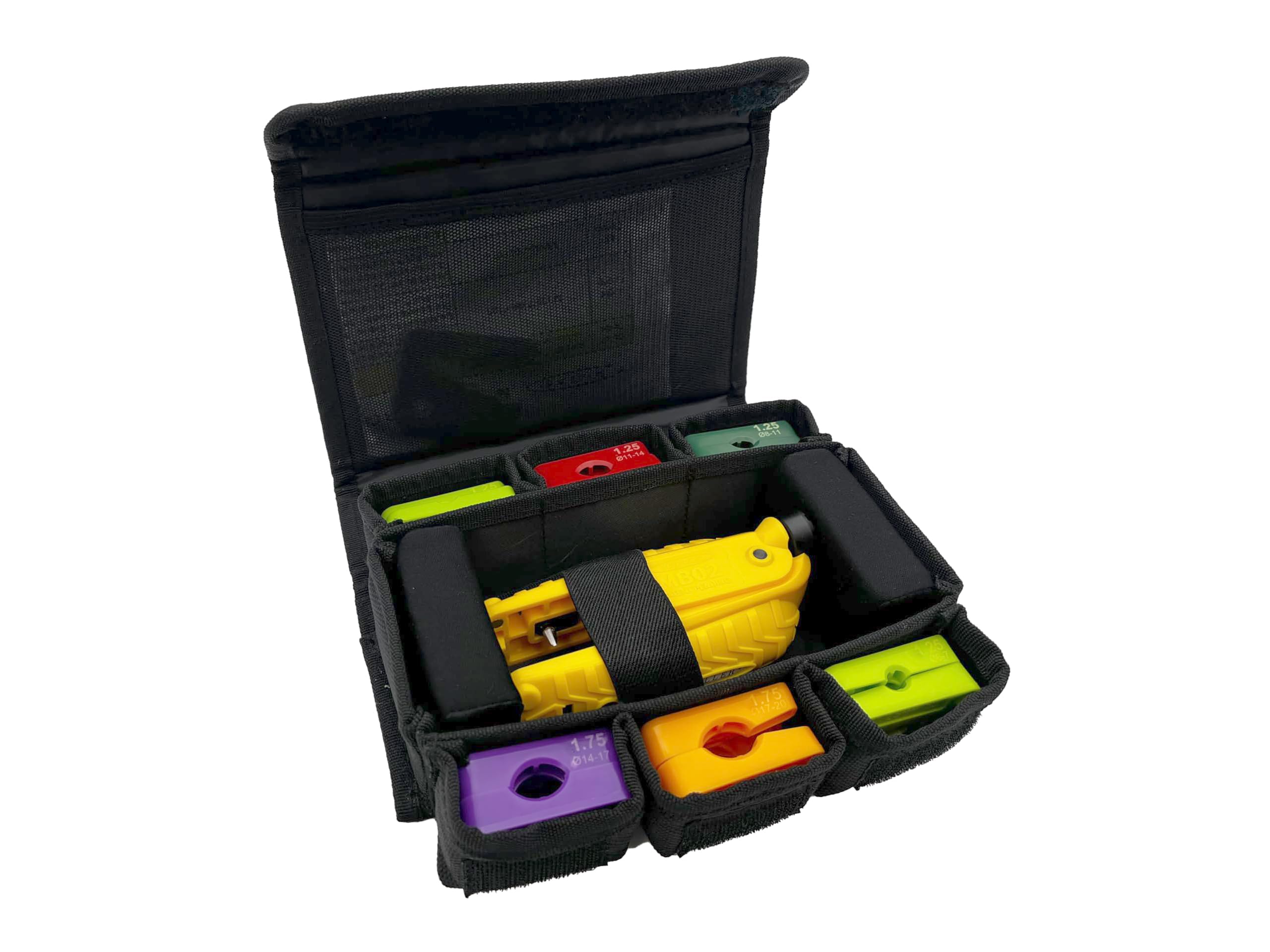 Miller MB02-7022 All-Purpose Precision Cable Slitter - ADSS/Central Tube Access Kit - 6 Tray Inserts for 0.16? (4mm) & 0.76? (19.3mm) OD Central Tubes - For Technicians, Electricians, & Linemen