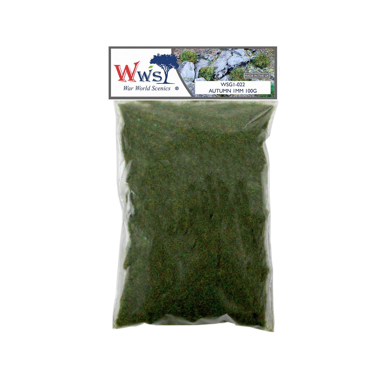 WWScenics | 1mm Autumn Static Grass | 100g | WSG1-022 | Realistic Model Scenery Material